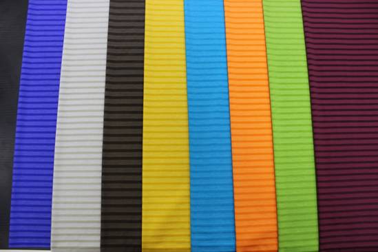 絲光亮絲彩條、提花